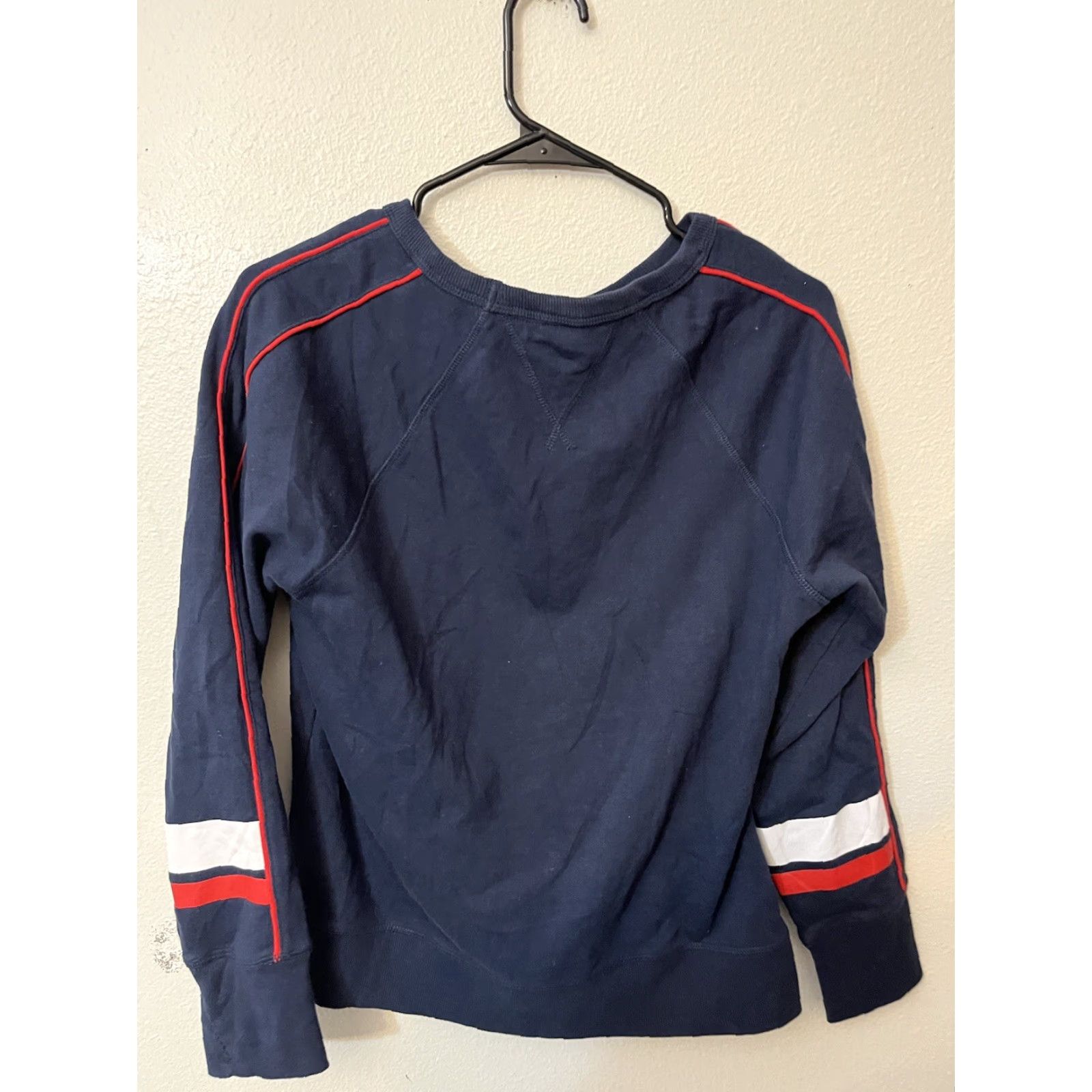Tommy Hilfiger Tommy Hilfiger Sport Sweatshirt Womens Medium Long Sleeve Cotton Blend Blue Logo Pullover Activewear Fall Winter 90s Sports Mens Womens Girls Boys Size M / US 6-8 / IT 42-44 - 3 Thumbnail