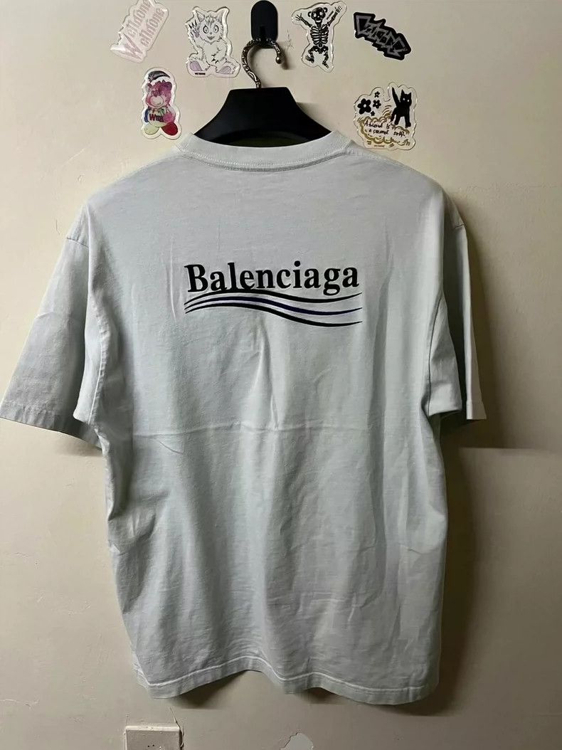 Balenciaga Balenciaga Cola Embroidered Short Sleeve White XS Size US XS / EU 42 / 0 - 2 Thumbnail