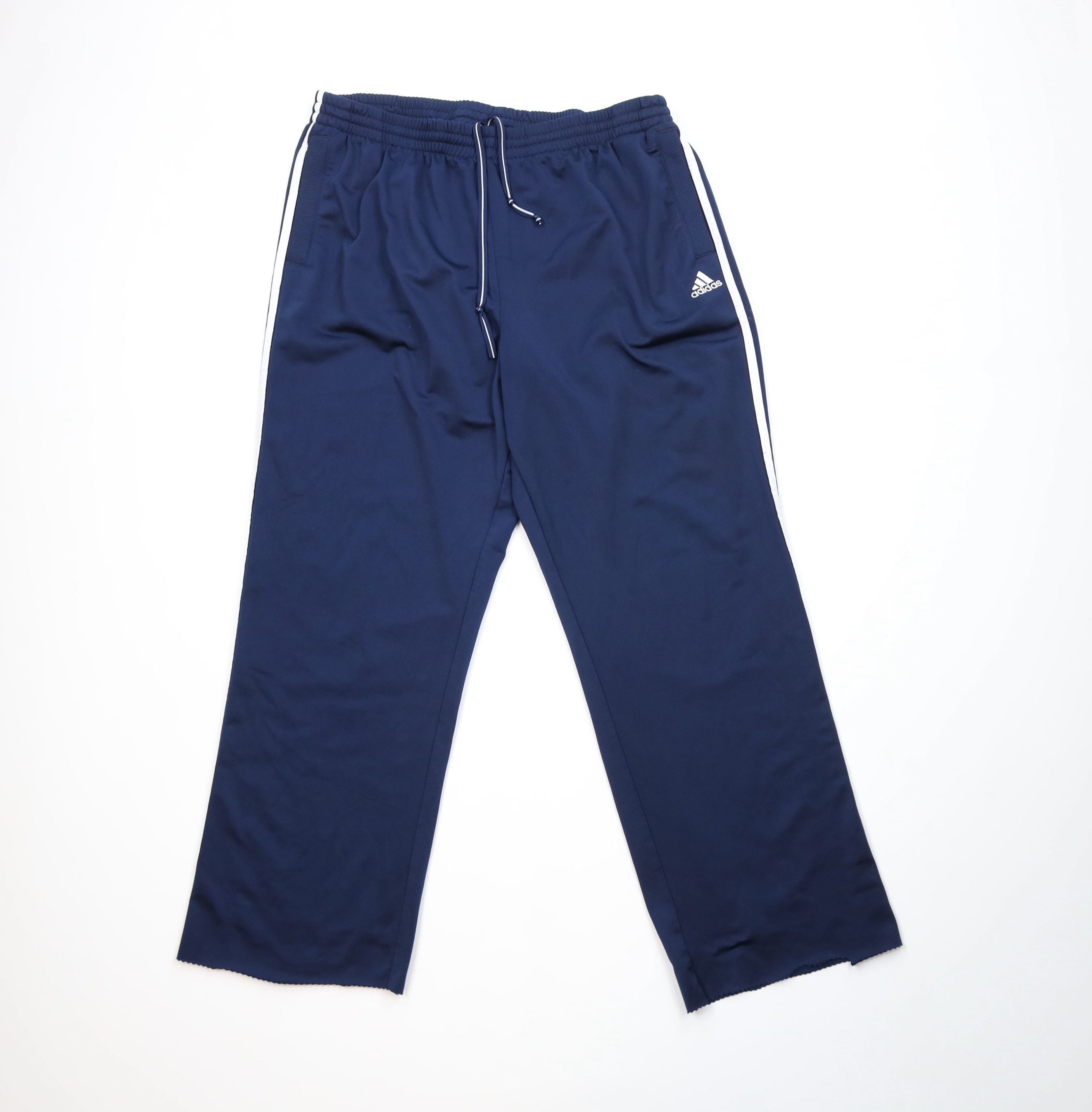 Adidas Vintage Y2K Adidas Striped Wide Leg Sweatpants Pants Blue Size US 40 / EU 56 - 1 Thumbnail