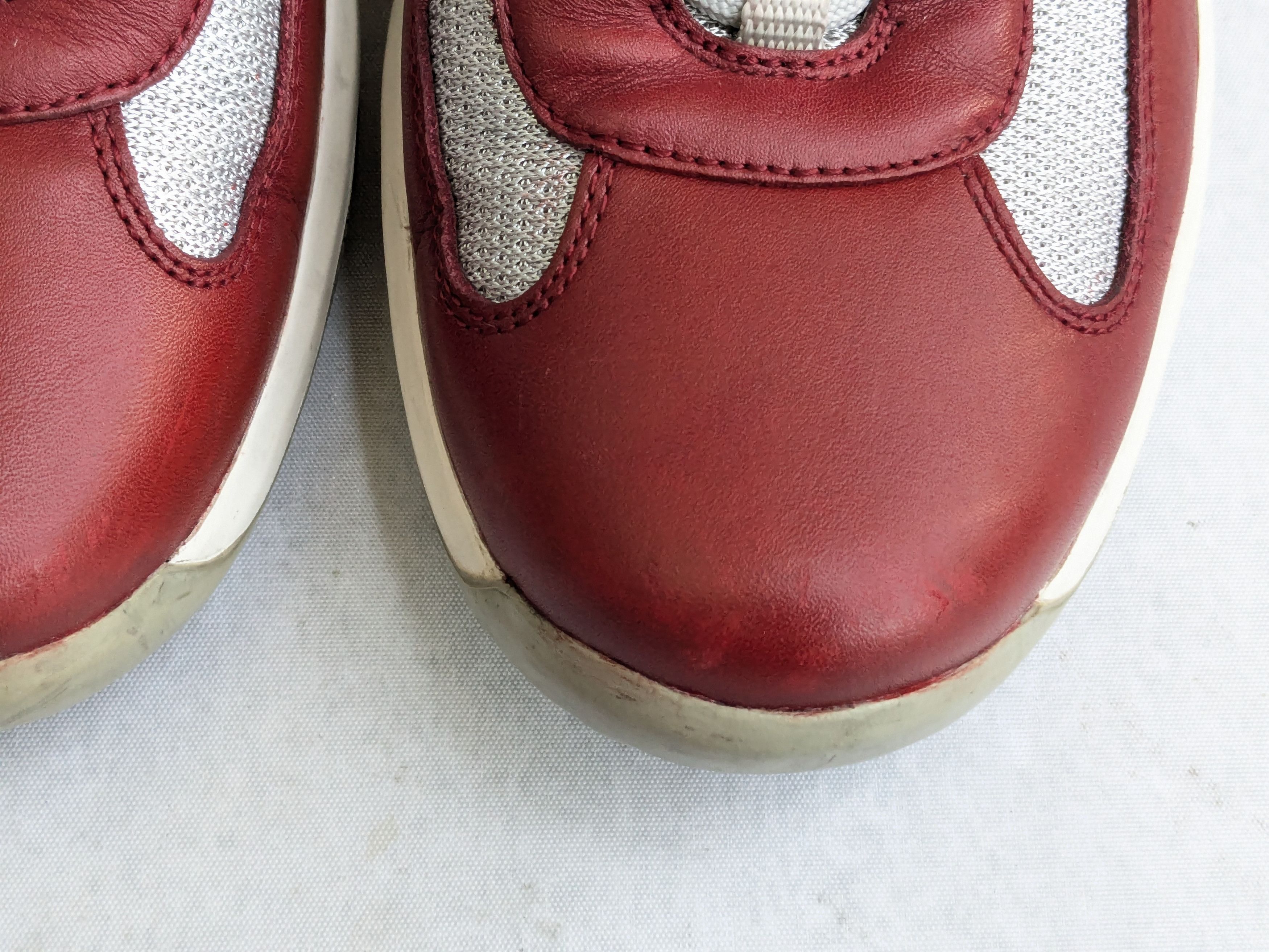 Prada Prada America's Cup Sneakers Red 9 Low Tops Leather Size US 9 / EU 42 - 7 Thumbnail
