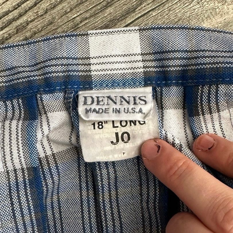 Other dennis blue plaid high waisted skirt Size 26" / US 2 / IT 38 - 3 Thumbnail