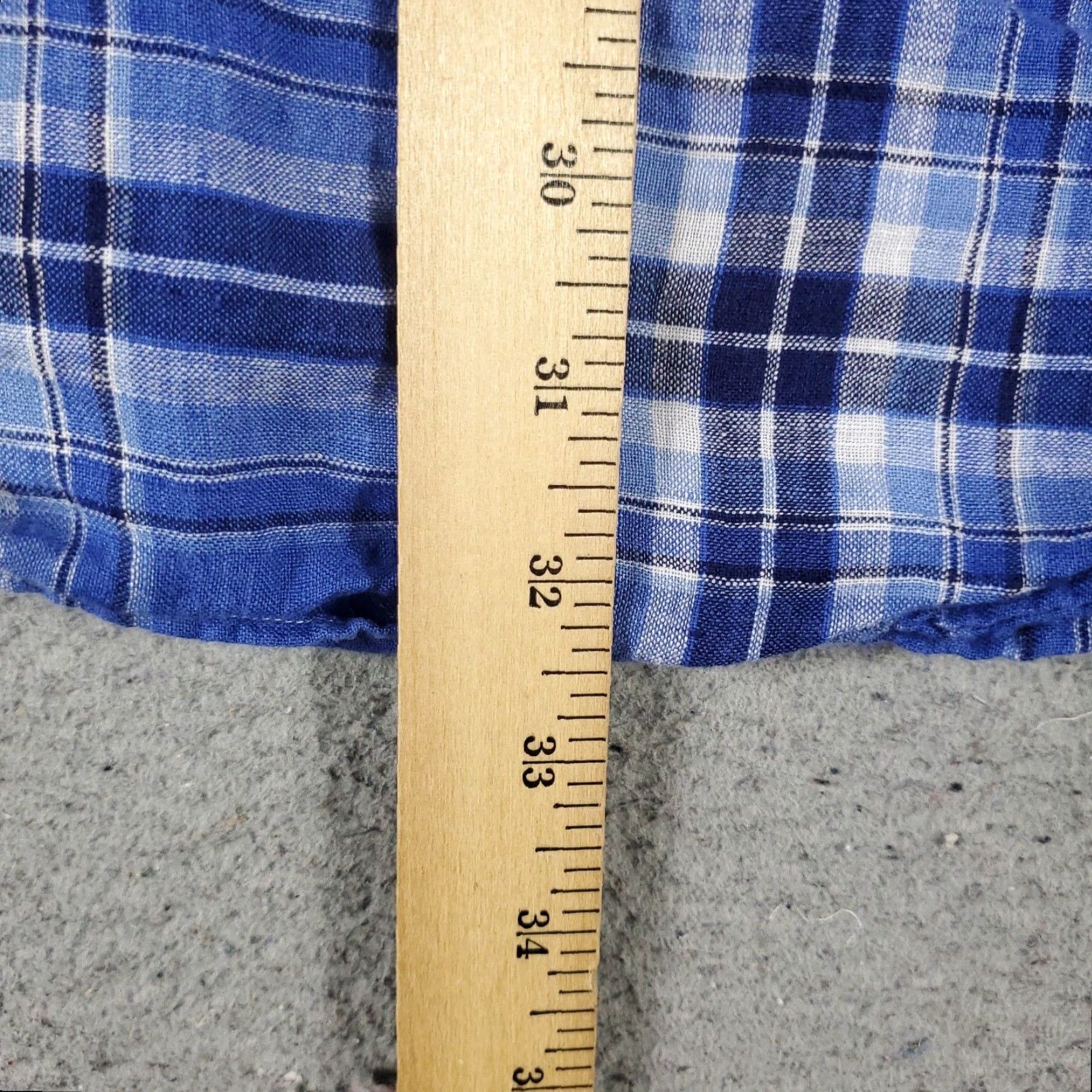 Ralph Lauren Ralph Lauren Shirt Mens Big 4X Blue Plaid Linen Button-Up Long Sleeve Col​lar Shirt Size US XXL / EU 58 / 5 - 4 Thumbnail