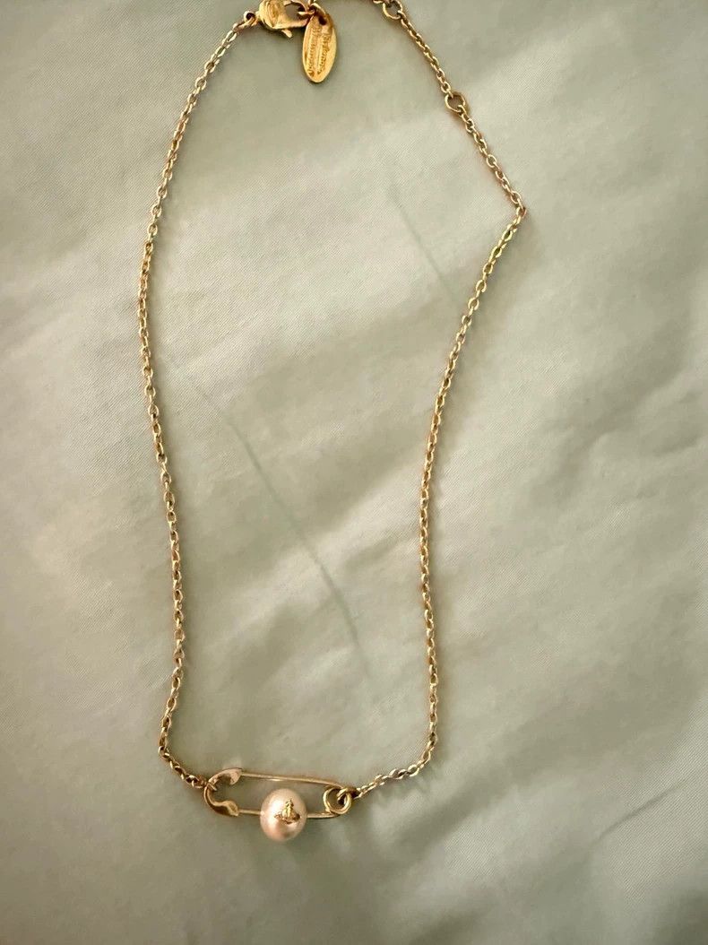 Vivienne Westwood Vivienne Westwood Classic brooch pearl necklace Size ONE SIZE - 1 Thumbnail