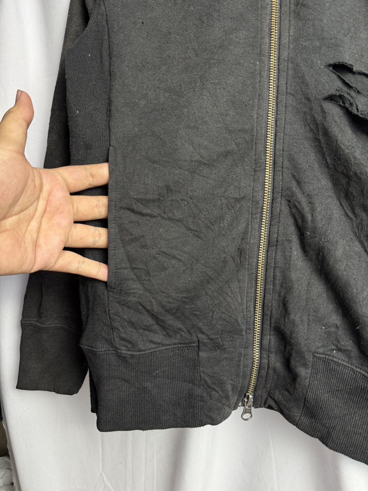 If Six Was Nine Japanese Distressed Faded Hoodie Full Zipper Morgan Homme Size US M / EU 48-50 / 2 - 6 Thumbnail