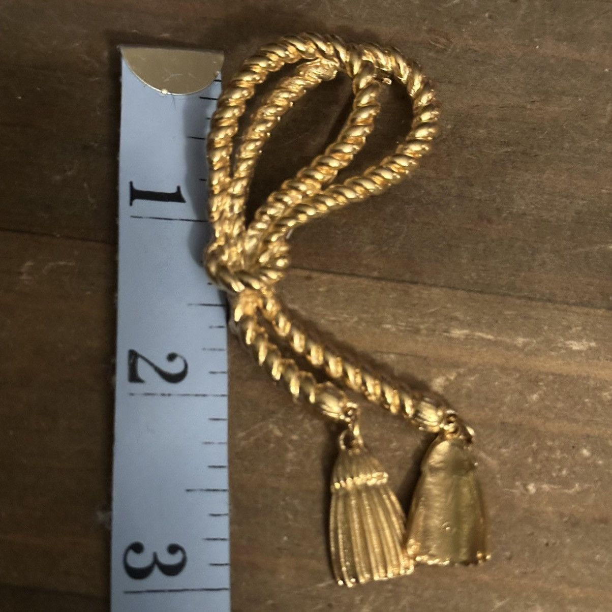 Vintage Vintage gold tone lasso rope brooch Size ONE SIZE - 2 Thumbnail