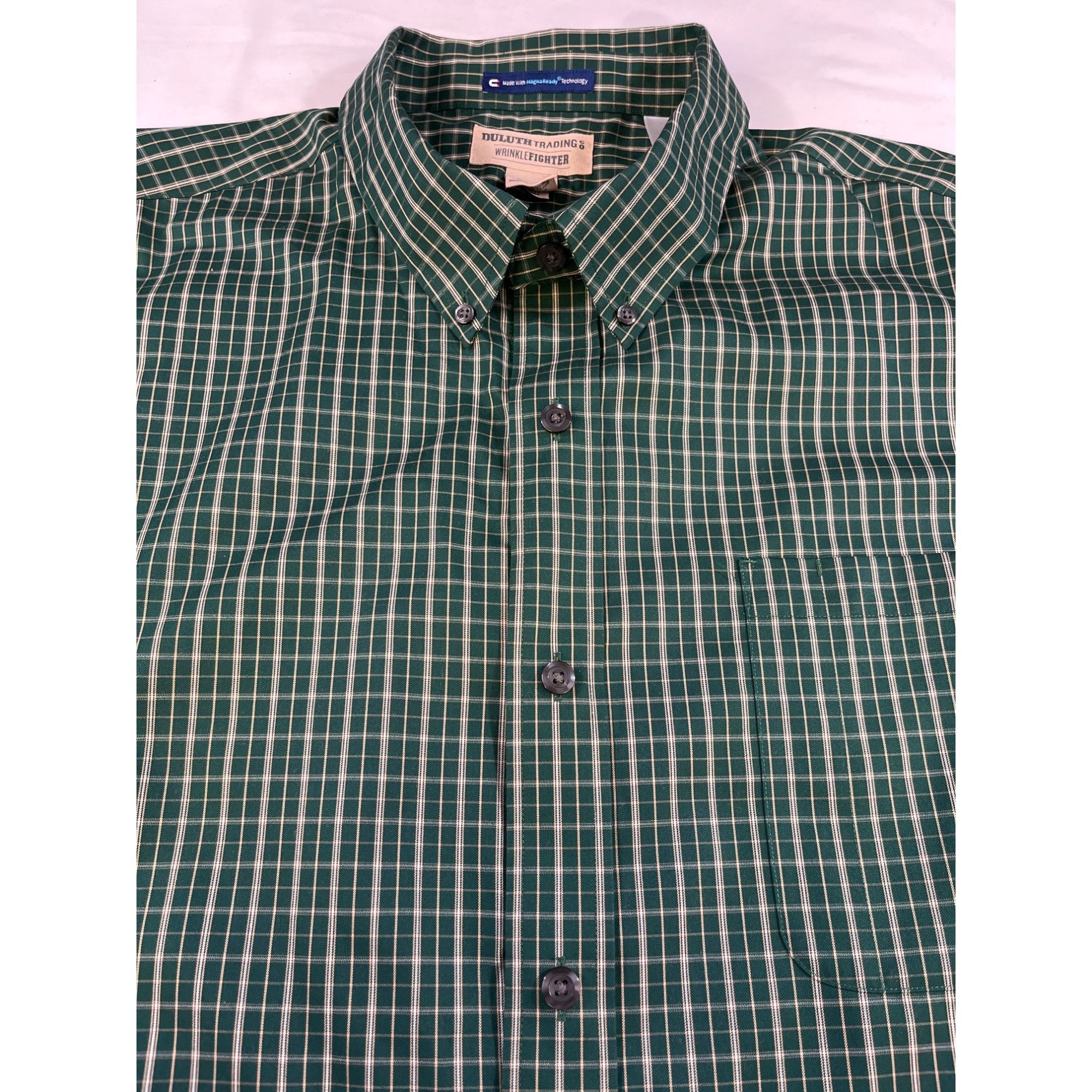 Duluth Trading Company Duluth Trading Co. Men's Green Magnetic Button Up Shirt Size Size US XXL / EU 58 / 5 - 3 Thumbnail