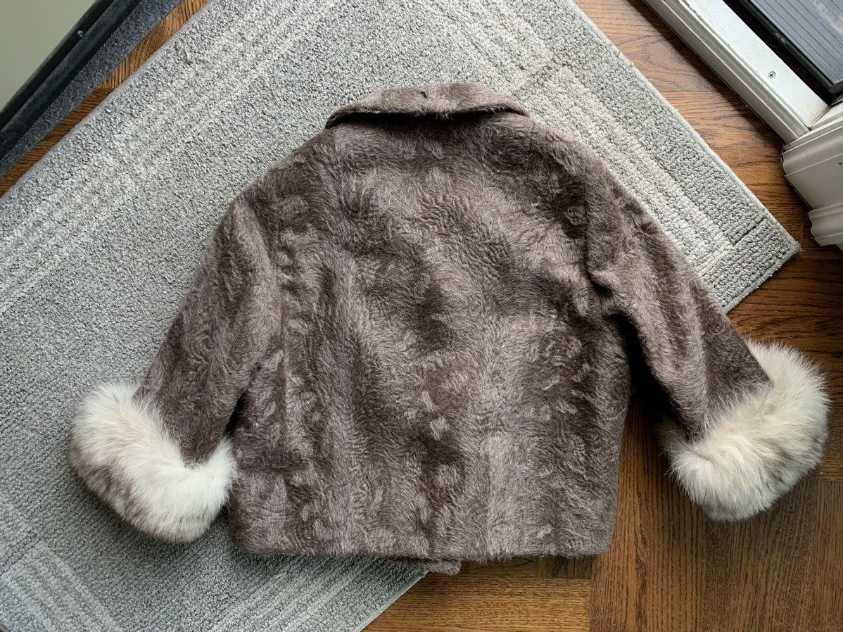 Vintage Vintage Fur Coat Skirt Set Chanel Blazer Fox Two Piece Wool Size XS / US 0-2 / IT 36-38 - 13 Thumbnail