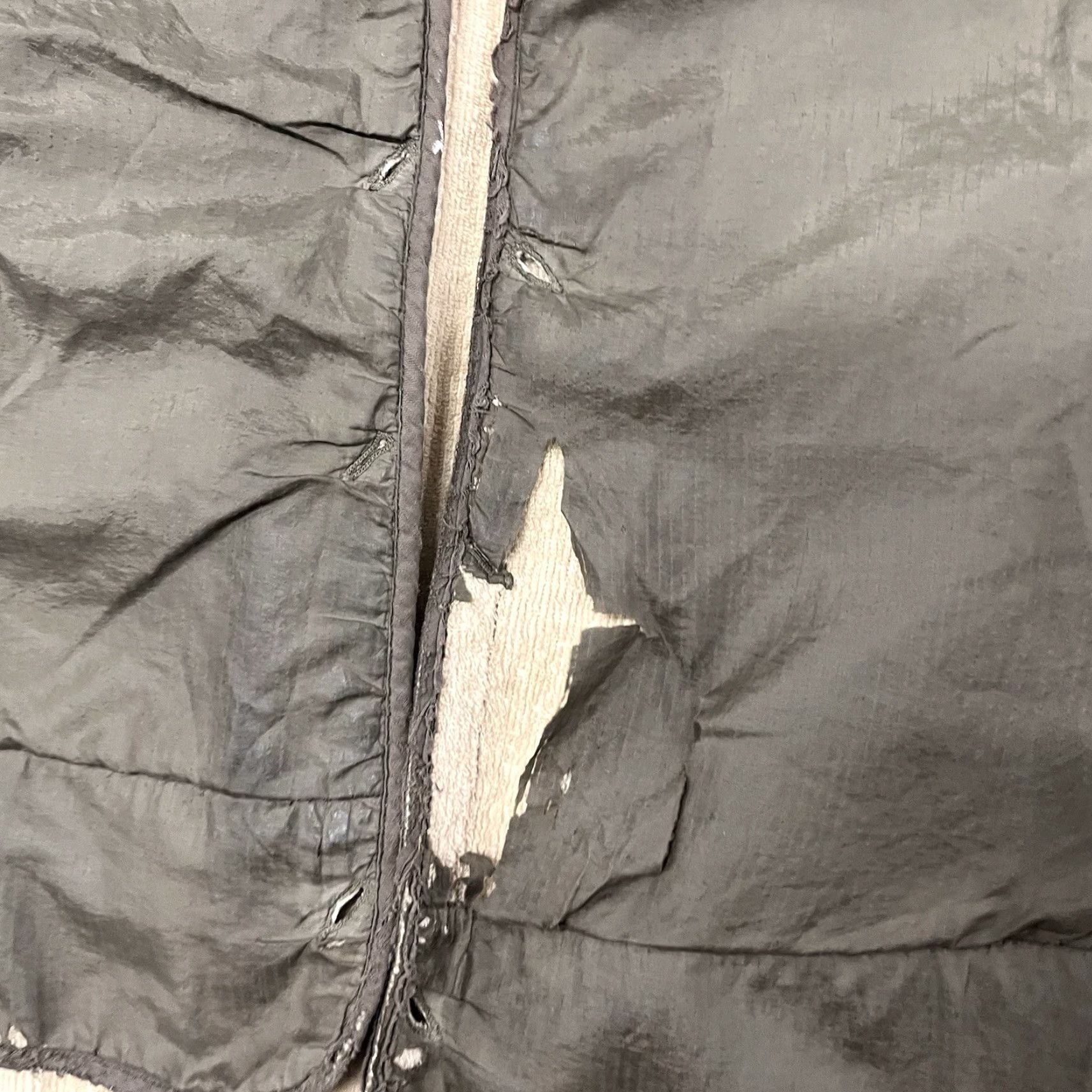 VINTAGE DT&TSC USAF Air Force Wool Jacket Liner Adult XL Green Military Bomber