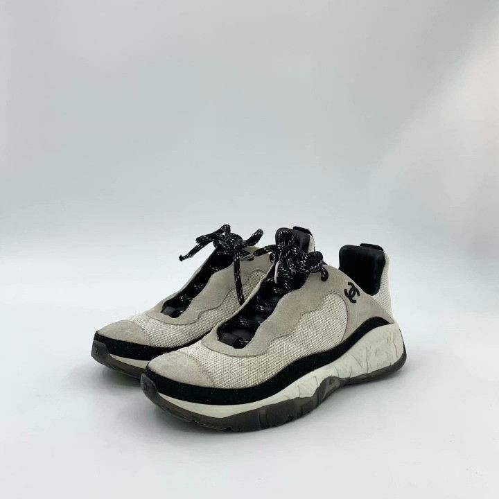 Chanel Chanel Logo Lace-Up Casual Sneakers Size US 6.5 / IT 36.5 - 1 Thumbnail