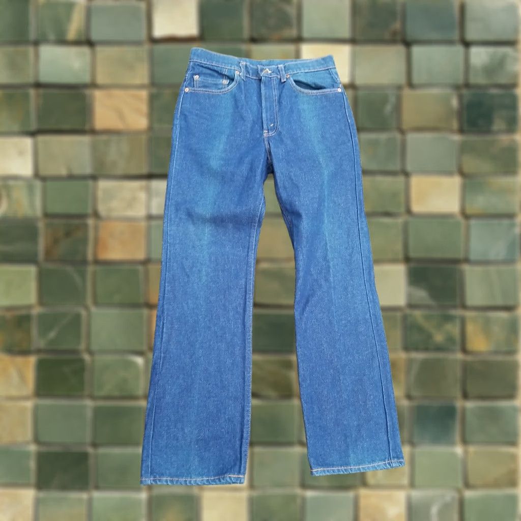 Levi's Vintage Levi's 517 Jeans USA Made In USA 80s Distressed 5-Pocket Denim Blue Belt Loops 33x30 Men Classic Bootcut Leather Patch USA 1980s Southwestern Size US 33 - 1 Thumbnail