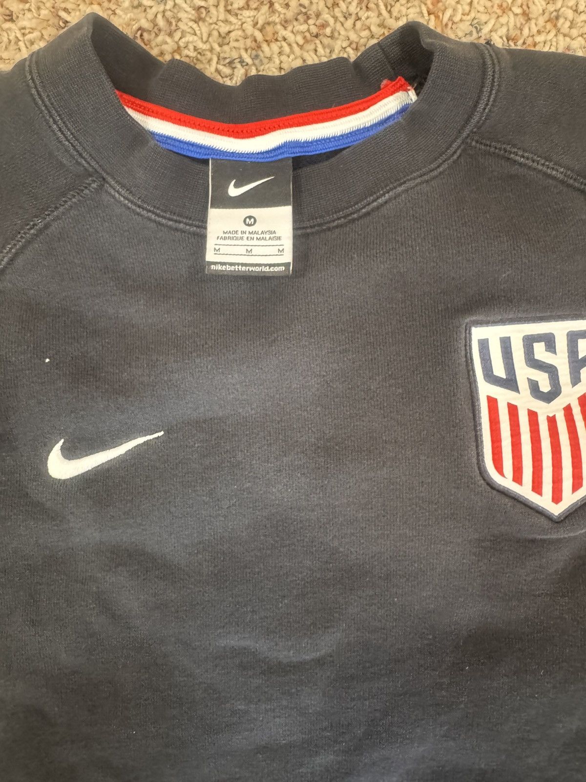 Nike Vintage Nike Team USA Crewneck Size US M / EU 48-50 / 2 - 2 Thumbnail