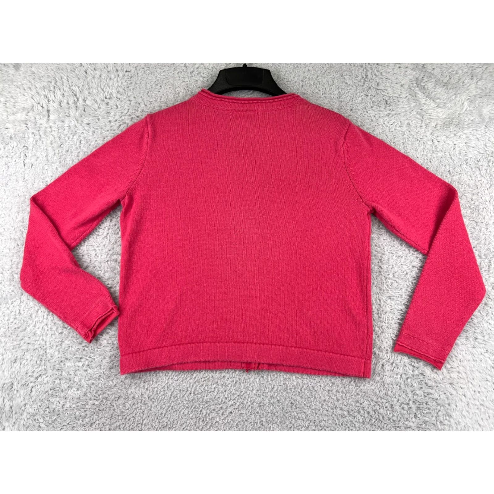 Orvis Orvis Sweater Cardigan Women Small Pink 100% Cotton Button Knit V-Neck Casual All Seasons Fall Winter Women’s Size S / US 4 / IT 40 - 2 Thumbnail