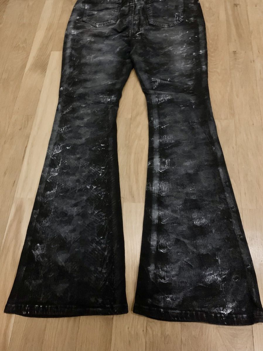 Japanese Brand Washed vintage flared/bootcut jeans Size US 29 - 3 Thumbnail