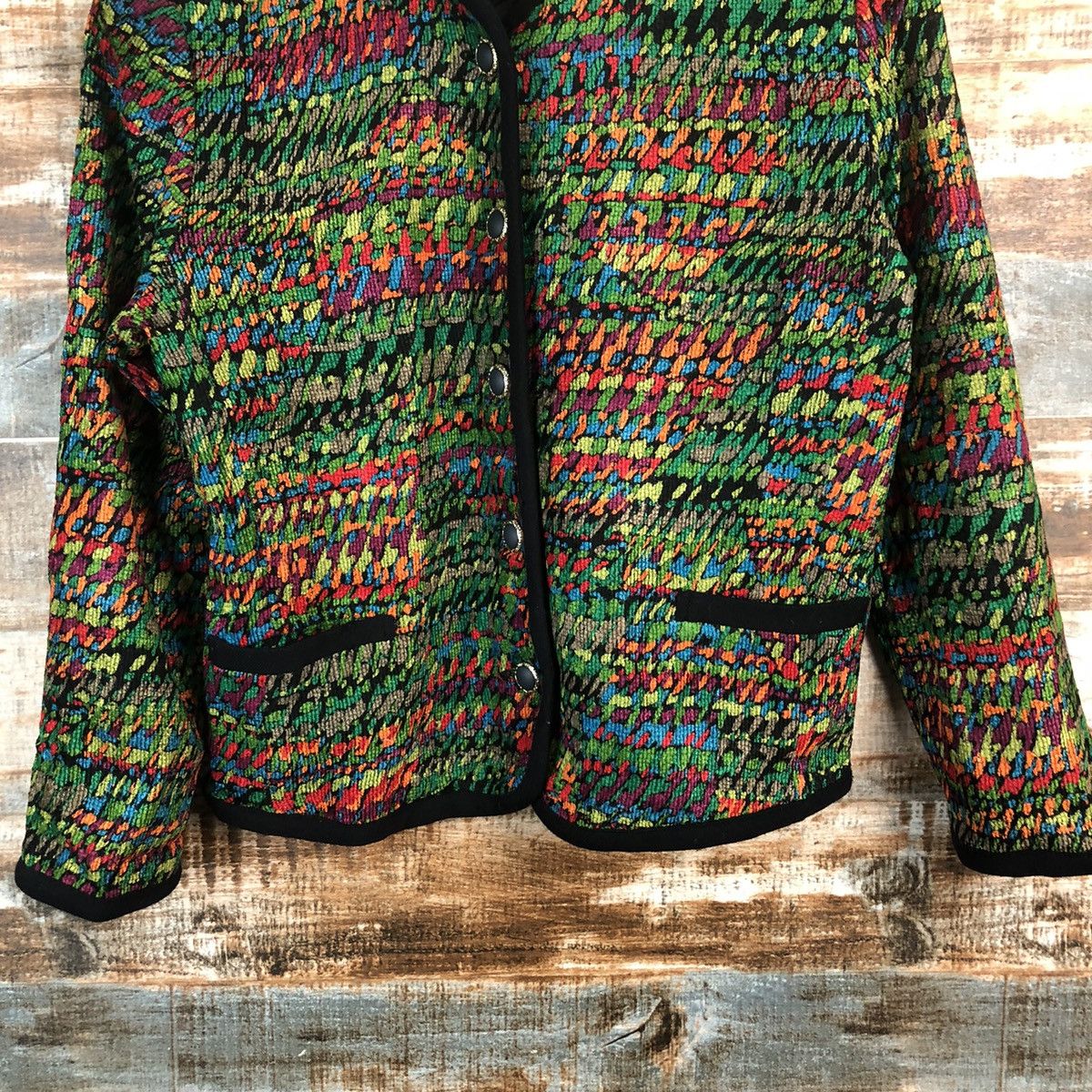 Japanese Brand Le marais Green Cardigan Knitwear #A2357 Size S / US 4 / IT 40 - 3 Thumbnail