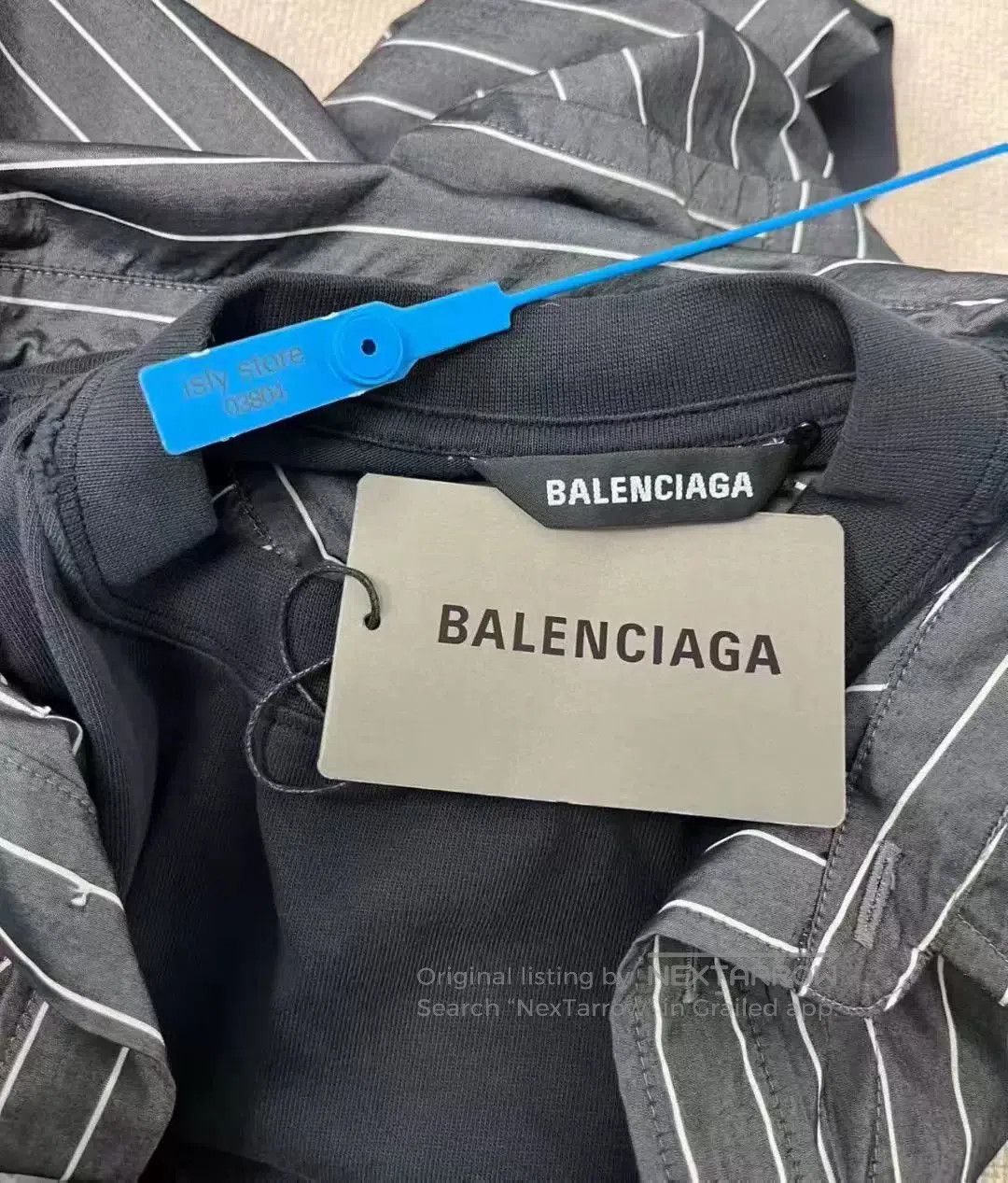 Balenciaga black striped long sleeve button-up shirt. Size US XS / EU 42 / 0 - 4 Thumbnail