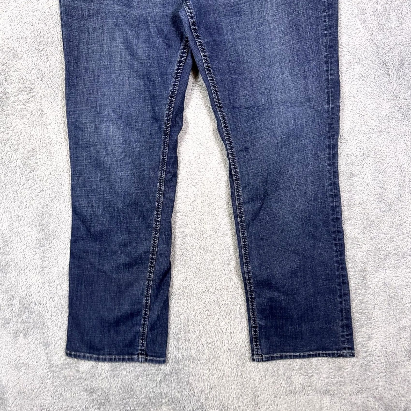 Vintage BKE Tyler Jeans Men 36S Straight Dark Wash Whisker Buckle Western Cowboy Utility Size US 36 / EU 52 - 2 Thumbnail
