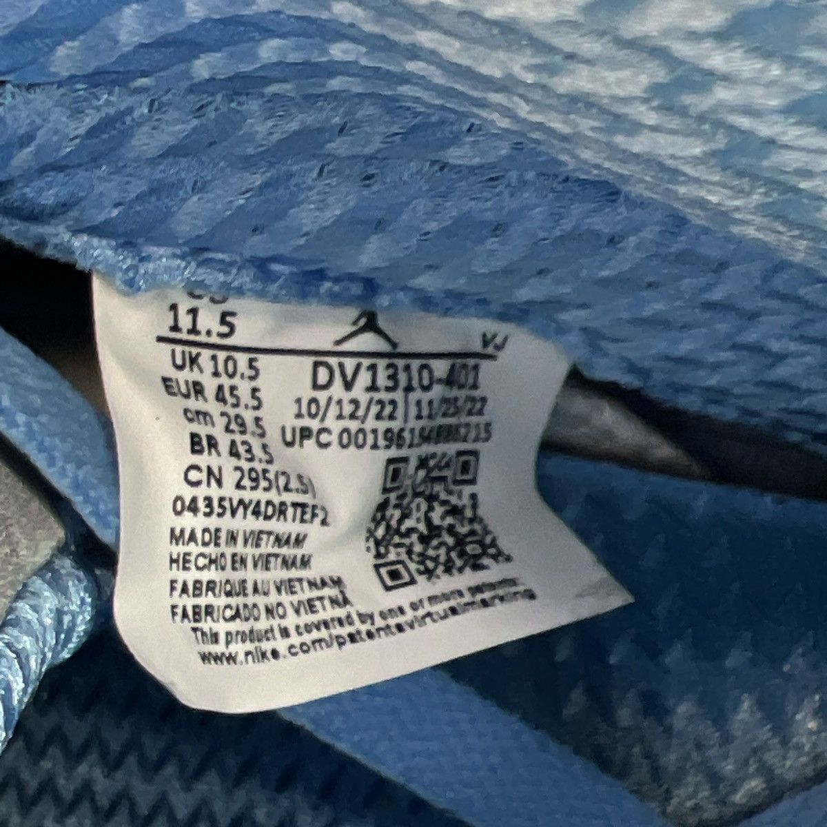 Jordan Brand Air Jordan 5 unc Size US 11.5 / EU 44-45 - 8 Thumbnail