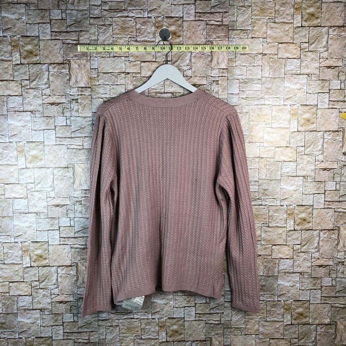 Homespun Knitwear × Japanese Brand Leilian Pink Cardigan ripped Knitwear #A1181 Size M / US 6-8 / IT 42-44 - 14 Thumbnail