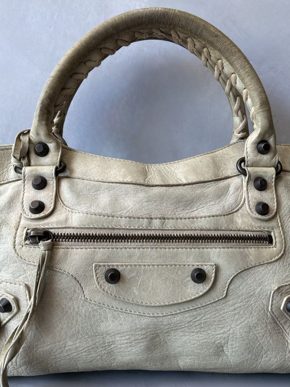 Balenciaga Balenciaga - Le First - Beige Lambskin Bag Size ONE SIZE - 6 Thumbnail