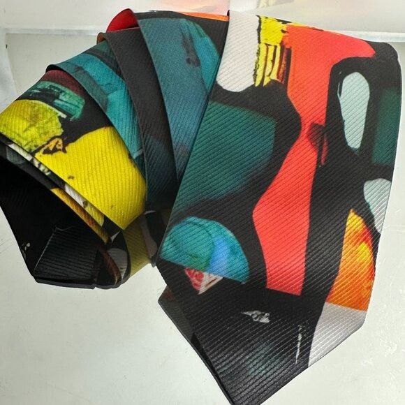 Handmade Modernist Tie Retro Designer Menswear Tie Necktie Mid Centur Size ONE SIZE - 6 Thumbnail