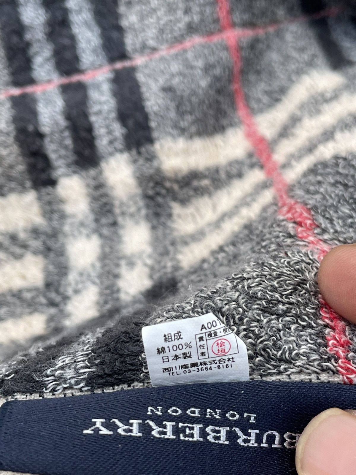 Burberry Burberry Nova Check Cotton Towel Size ONE SIZE - 4 Thumbnail