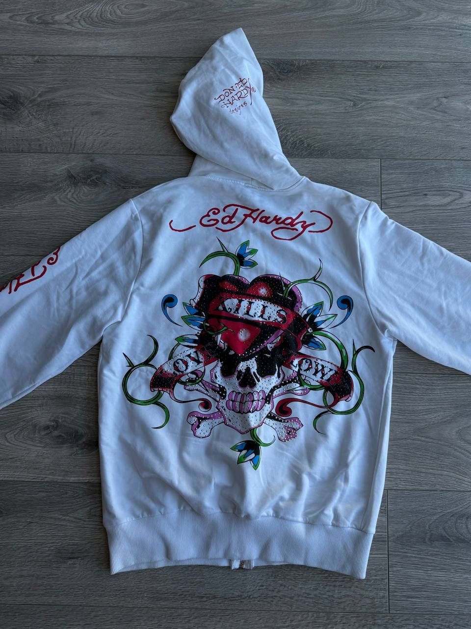 Ed Hardy Ed Hardy Zip Hoodie Size L / US 10 / IT 46 - 1 Thumbnail