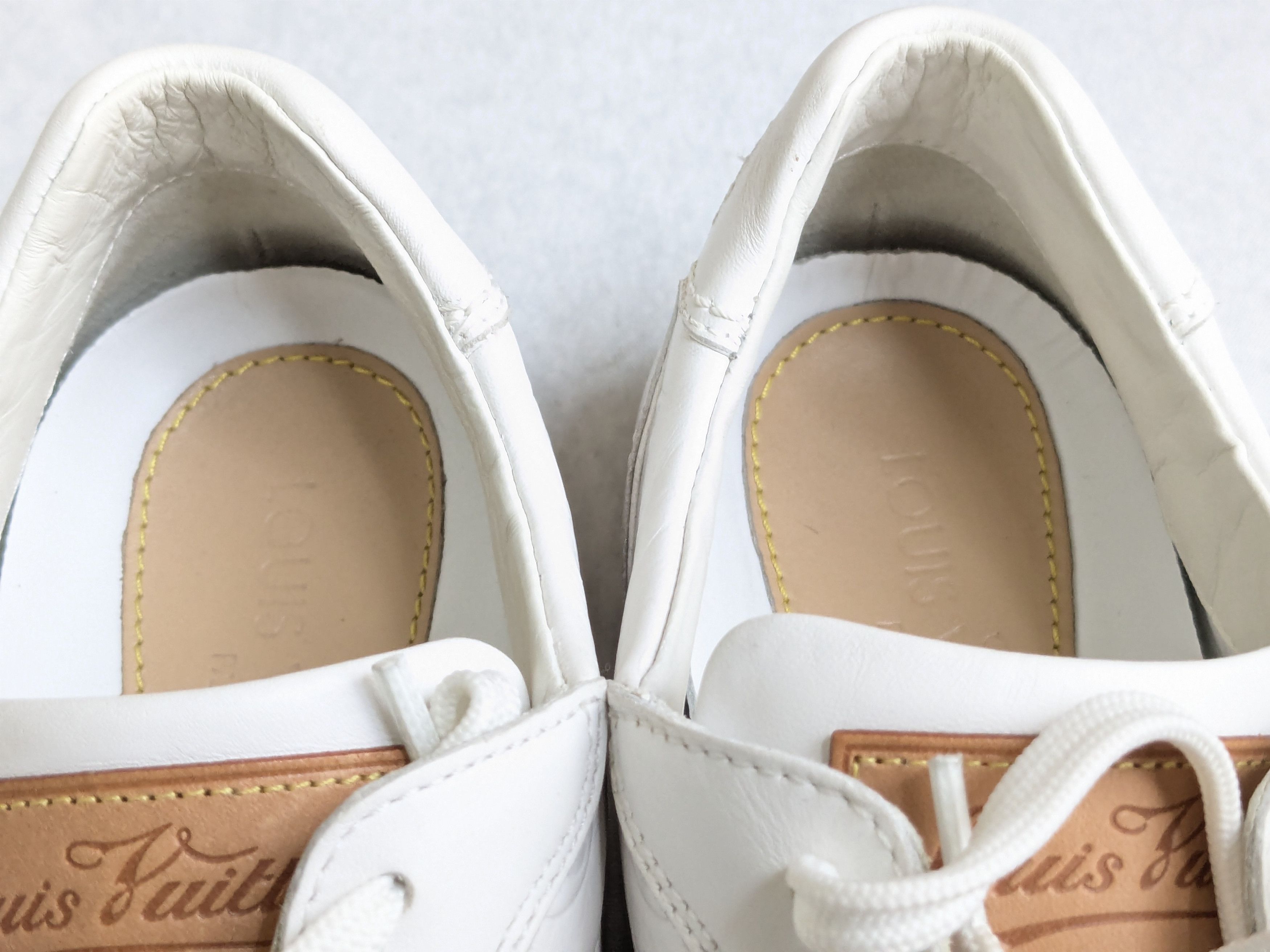 Louis Vuitton Louis Vuitton Sneakers White 7.5 Monogram Logo High Tops Size US 7.5 / EU 40-41 - 7 Thumbnail