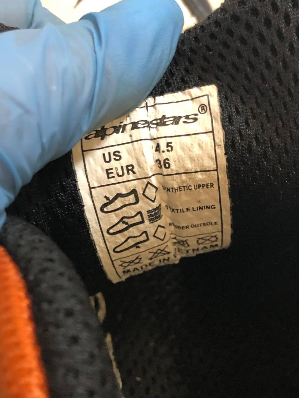 Alpinestars AlpineStars Lather Black/White Motorcycle Boots Size US 4.5 / IT 34.5 - 11 Thumbnail