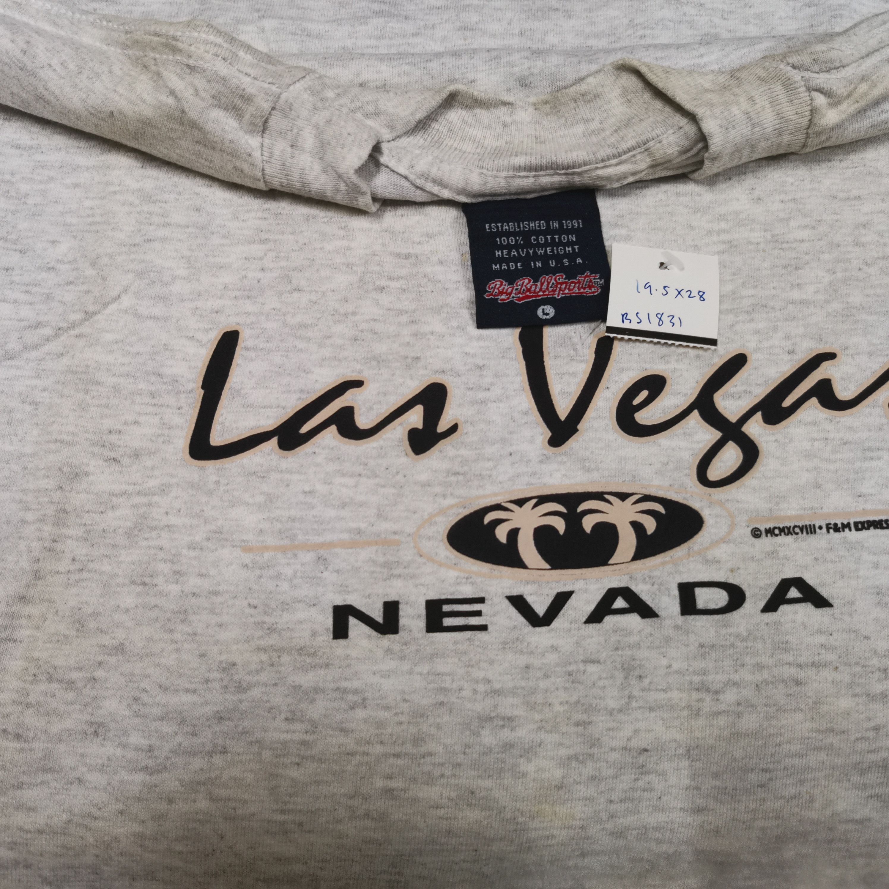 Vintage Vintage 90's Las Vegas Nevada T-Shirt Las Vegas Crewneck Tee Size US M / EU 48-50 / 2 - 3 Thumbnail