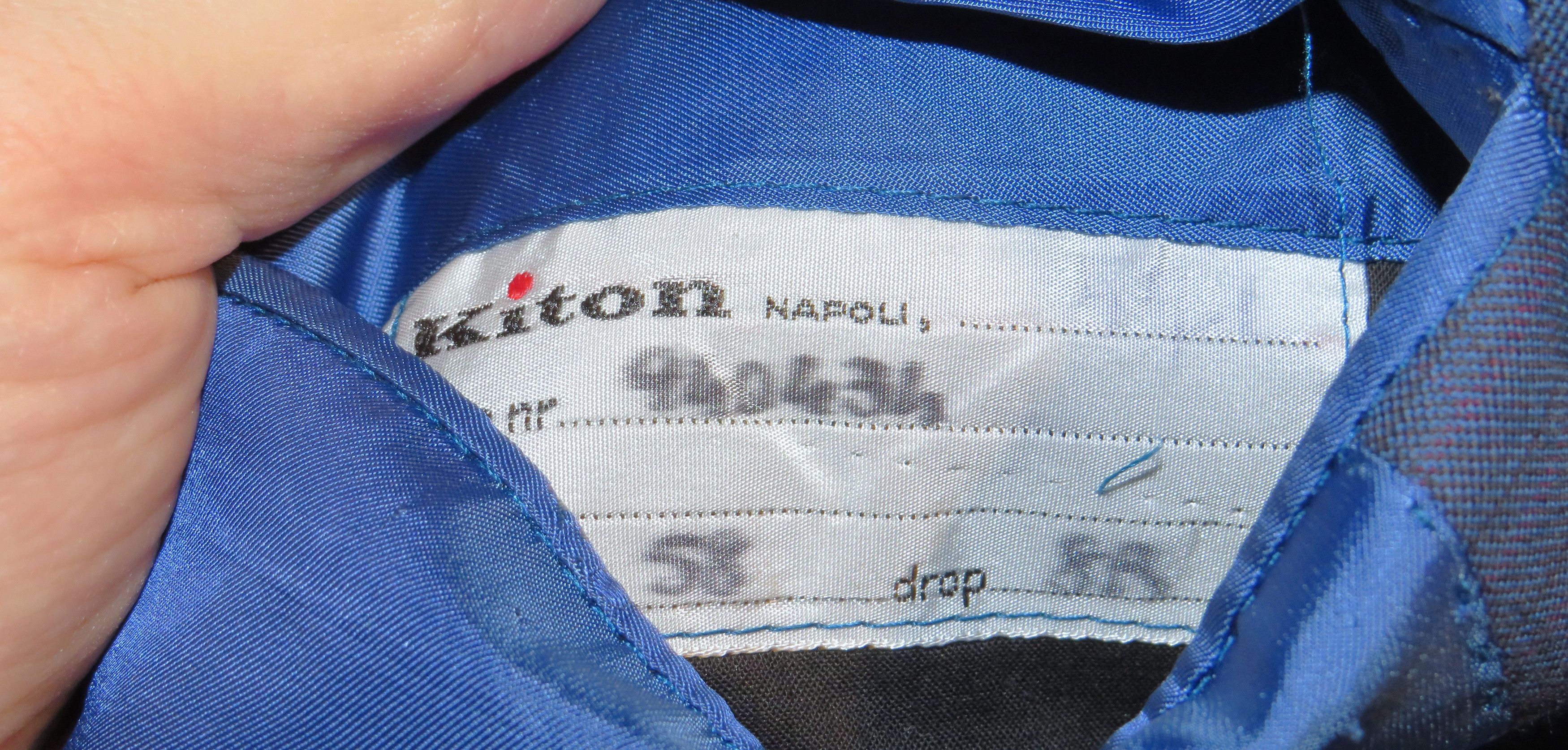 Kiton 14 Micron Mod Ego Blue Plaid Three Roll Two Suit 48R Size 48R - 16 Thumbnail