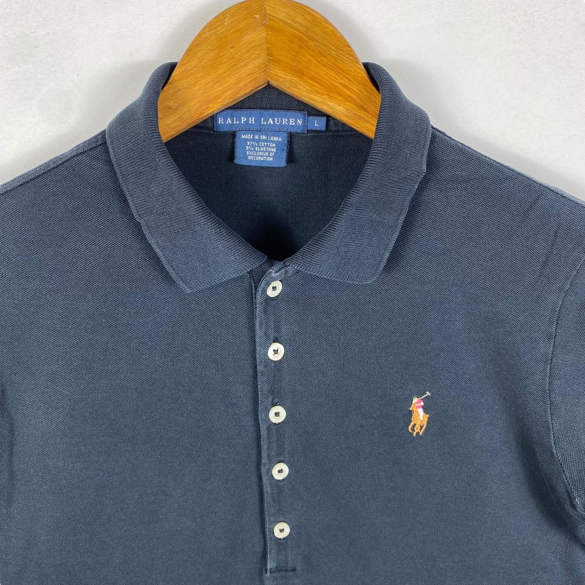 Polo Ralph Lauren Women Polo By RALPH LAUREN Small Pony Polo Shirt Large Size Size L / US 10 / IT 46 - 2 Thumbnail