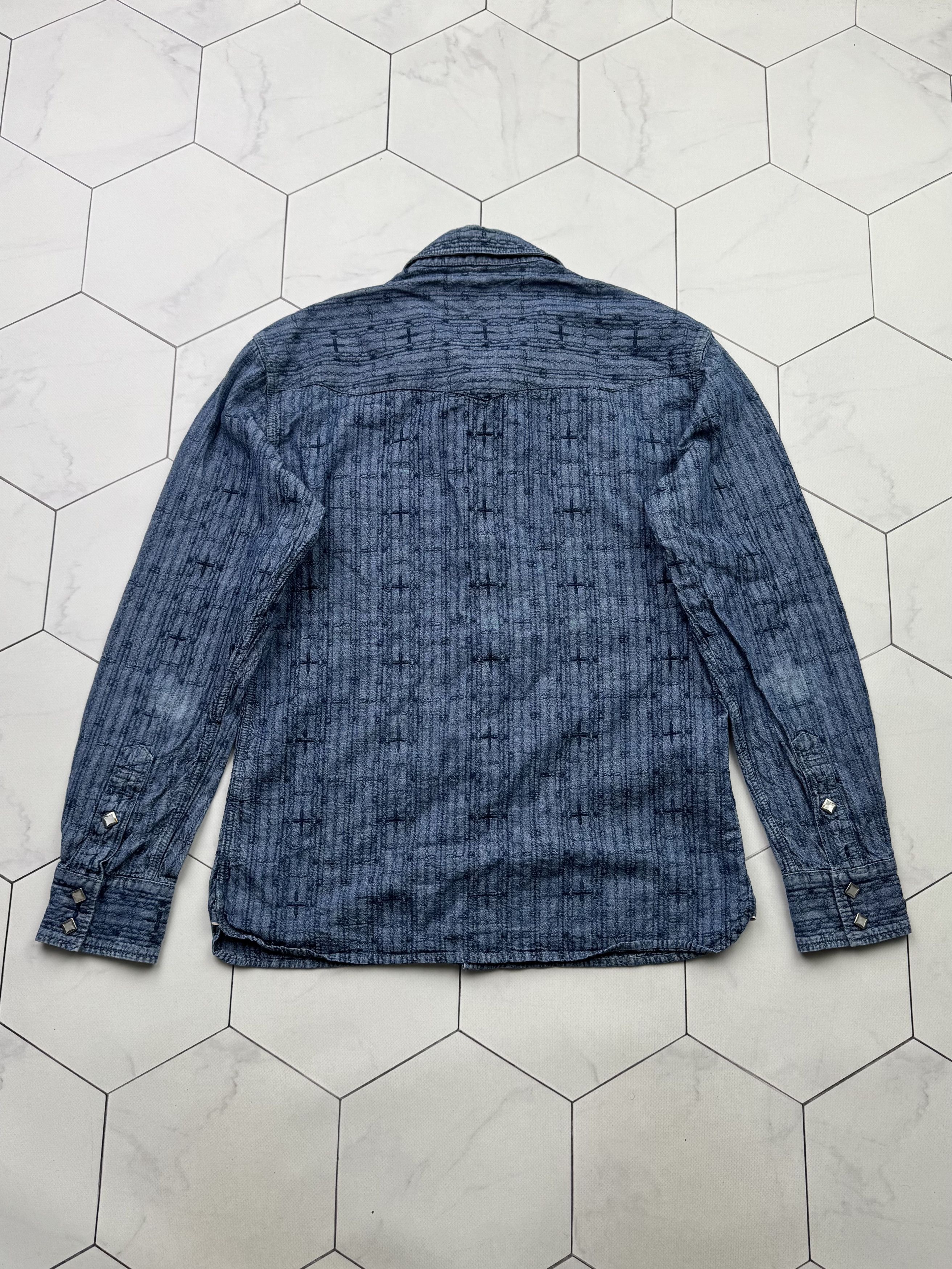 The Flat Head The Flat Head Vintage Made in Japan Denim Shirt (B266) Size US S / EU 44-46 / 1 - 14 Thumbnail