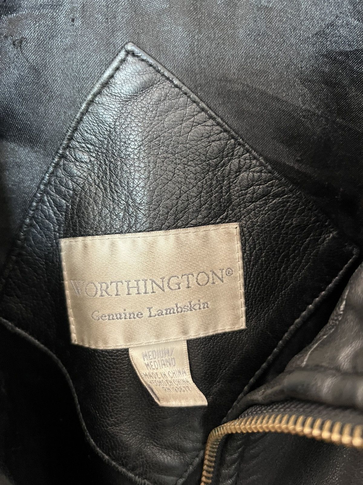 Worthington Worthington Vintage Women's Lamb Skin Coat With Fur Hood Size M / US 6-8 / IT 42-44 - 4 Thumbnail