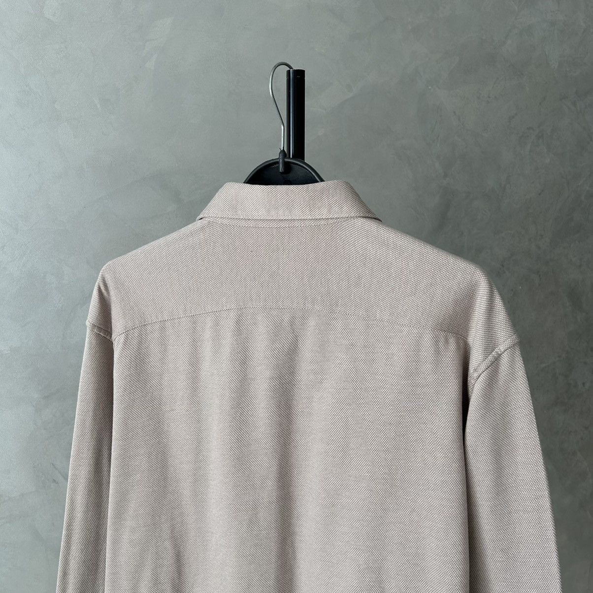Boggi 💵 Boggi Milano Oldmoney Slim Fit Beige Shirt Size US XL / EU 56 / 4 - 8 Thumbnail