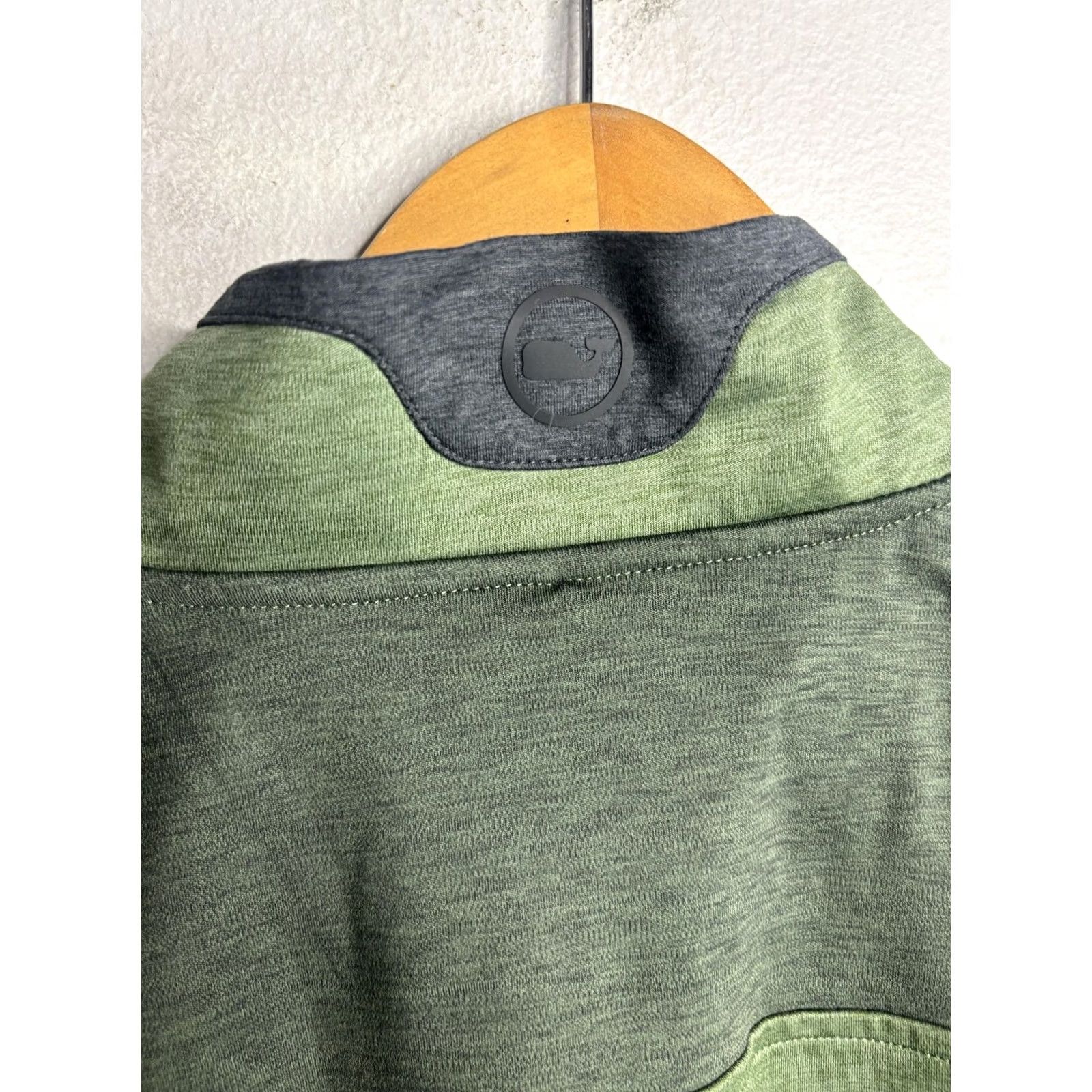 Vineyard Vines Vineyard Vines Pullover Mens XL Green On-The-Go Shep Shirt Quarter Zip Stretch Size US XL / EU 56 / 4 - 6 Thumbnail