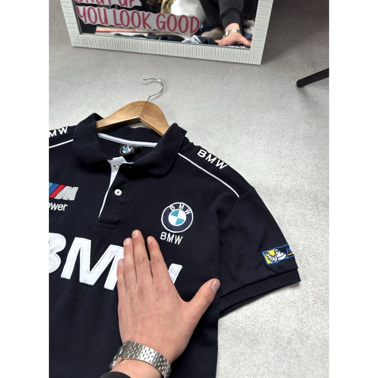 BMW VINTAGE BMW Polo Shirt Men Short Sleeve Logo Racing 90s Blue Size M Size US M / EU 48-50 / 2 - 4 Thumbnail