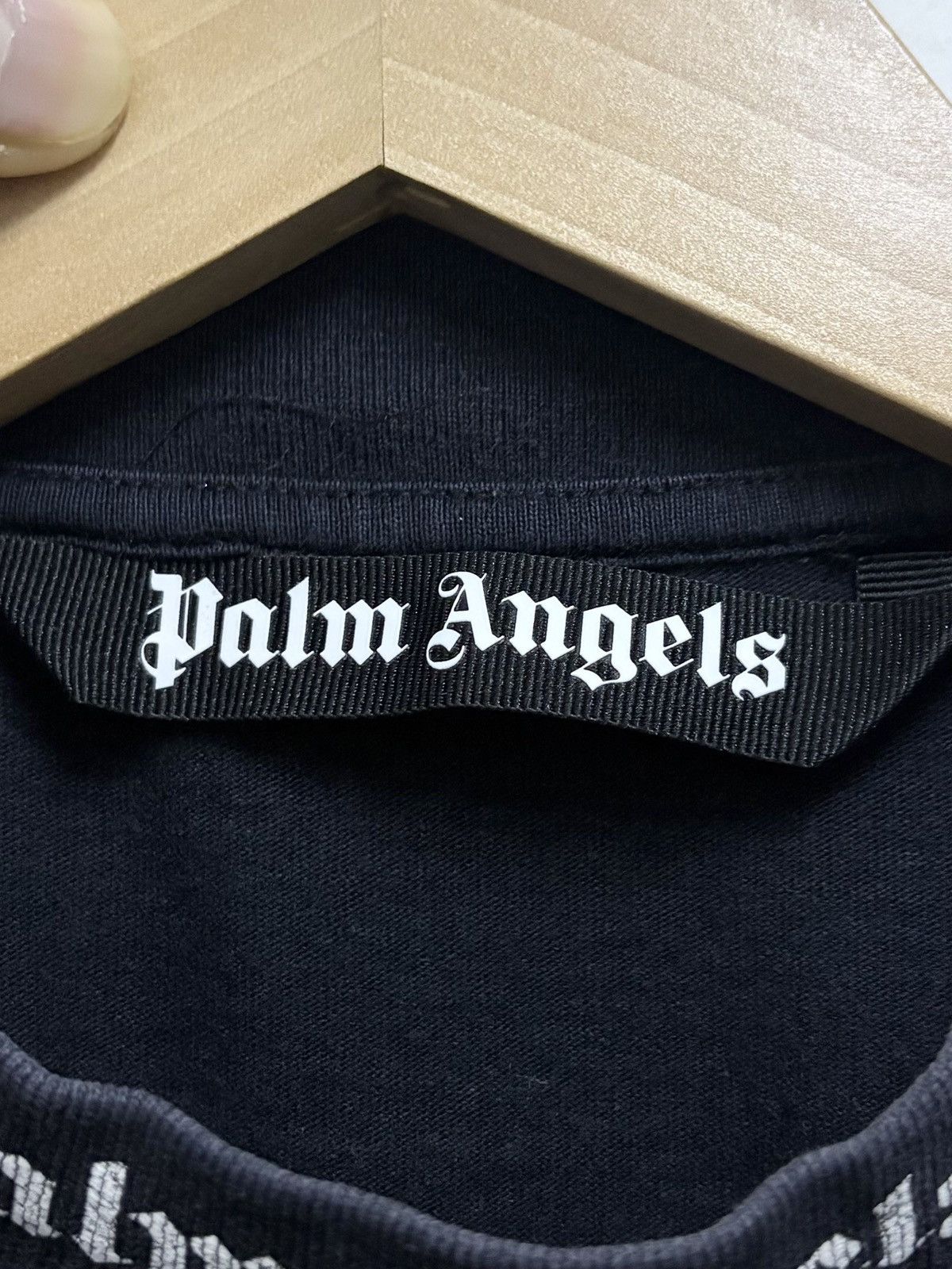 Palm Angels 2000's Palm Angels - Black Curved Classic Baggy T-Shirt Size US M / EU 48-50 / 2 - 10 Thumbnail
