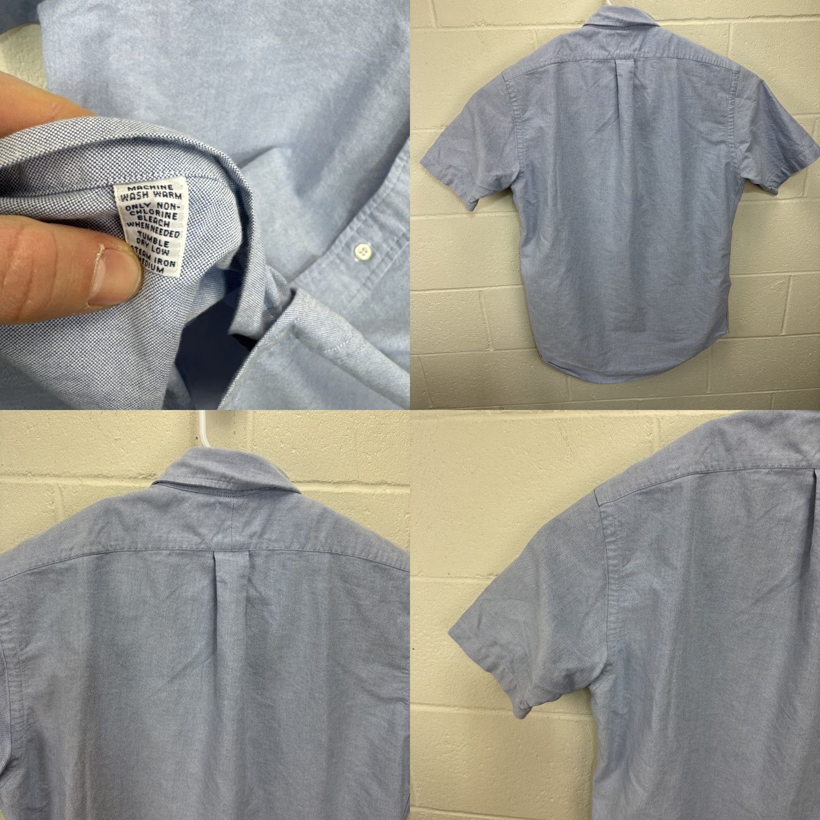 Polo Ralph Lauren Polo Ralph Lauren Shirt Mens L Blue Denim Skin Pony Short Sleeve Button Up Size US L / EU 52-54 / 3 - 8 Thumbnail