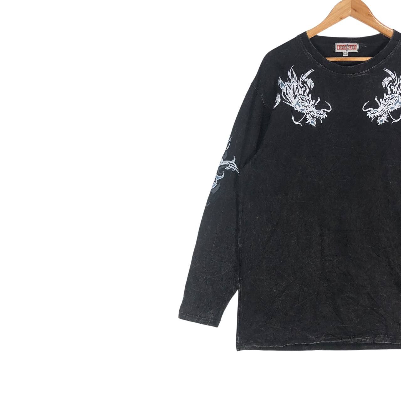 Japanese Brand × Vintage Vintage Crosskeys Sukajan Dragon Long Sleeve T-Shirt Size US L / EU 52-54 / 3 - 3 Thumbnail