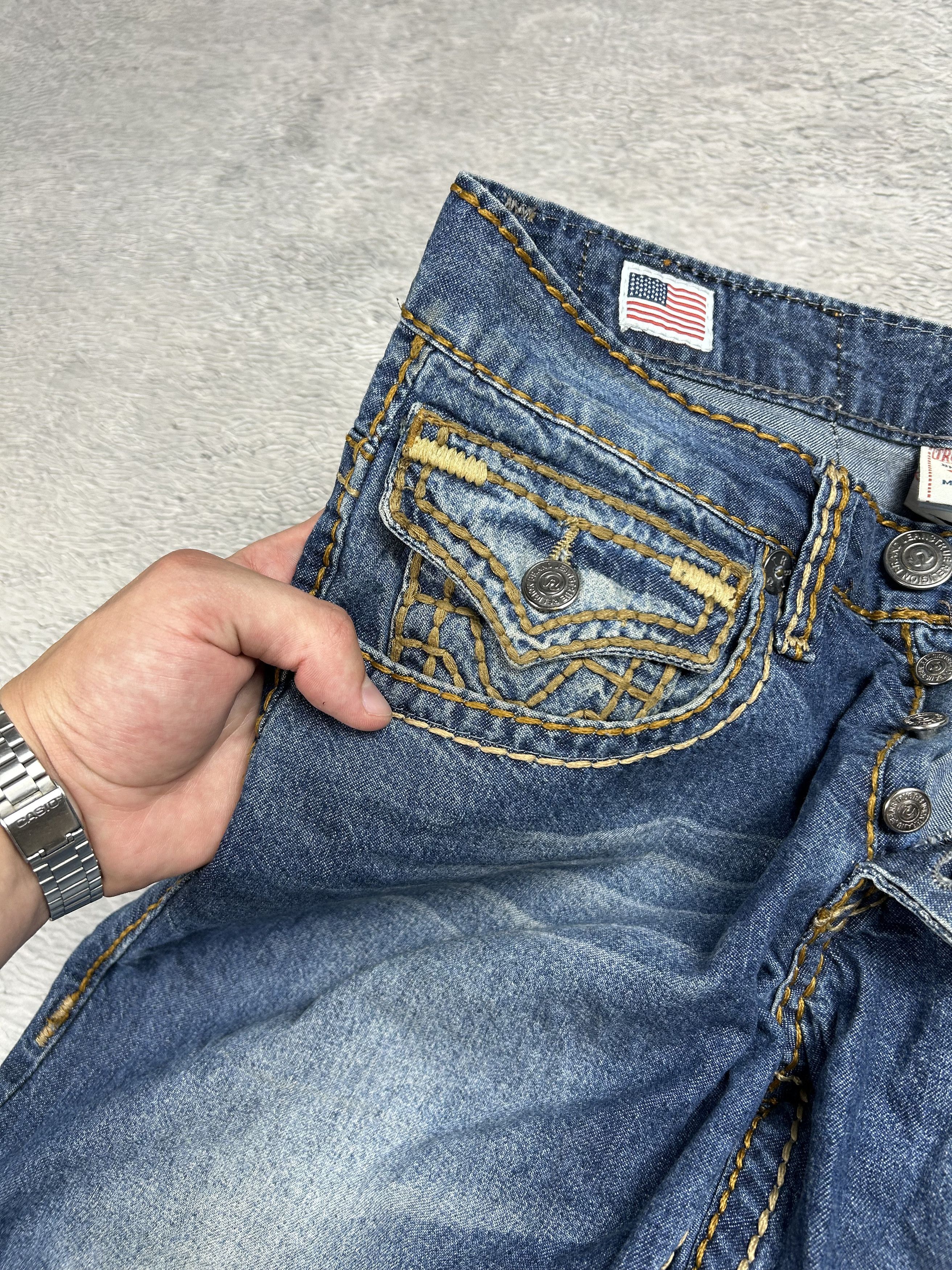 JNCO × True Religion × Vintage True Religion jeans Baggy Drill Streetwear Rare Oldmoney Size US 33 - 12 Thumbnail