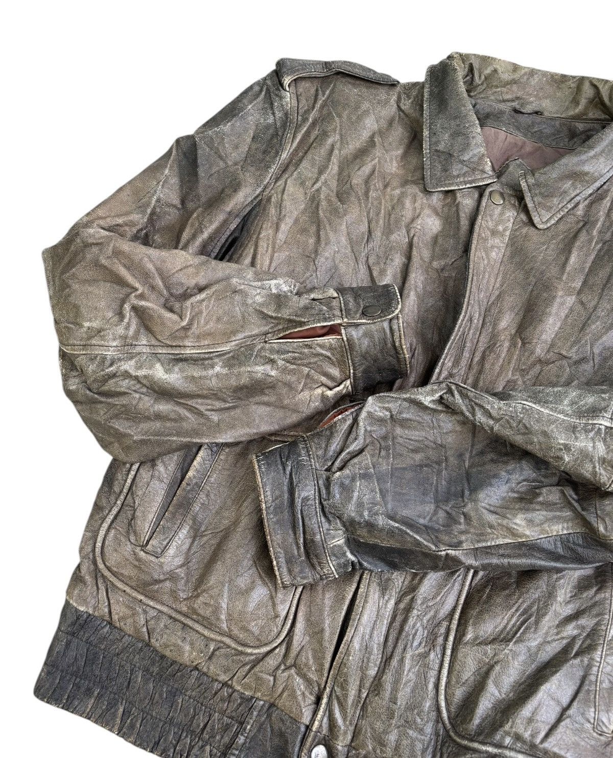 Issey Miyake 🔥VINTAGE BROWN LEATHER JACKET ISSEY MIYAKE INSPIRED DESIGN Size US L / EU 52-54 / 3 - 9 Thumbnail