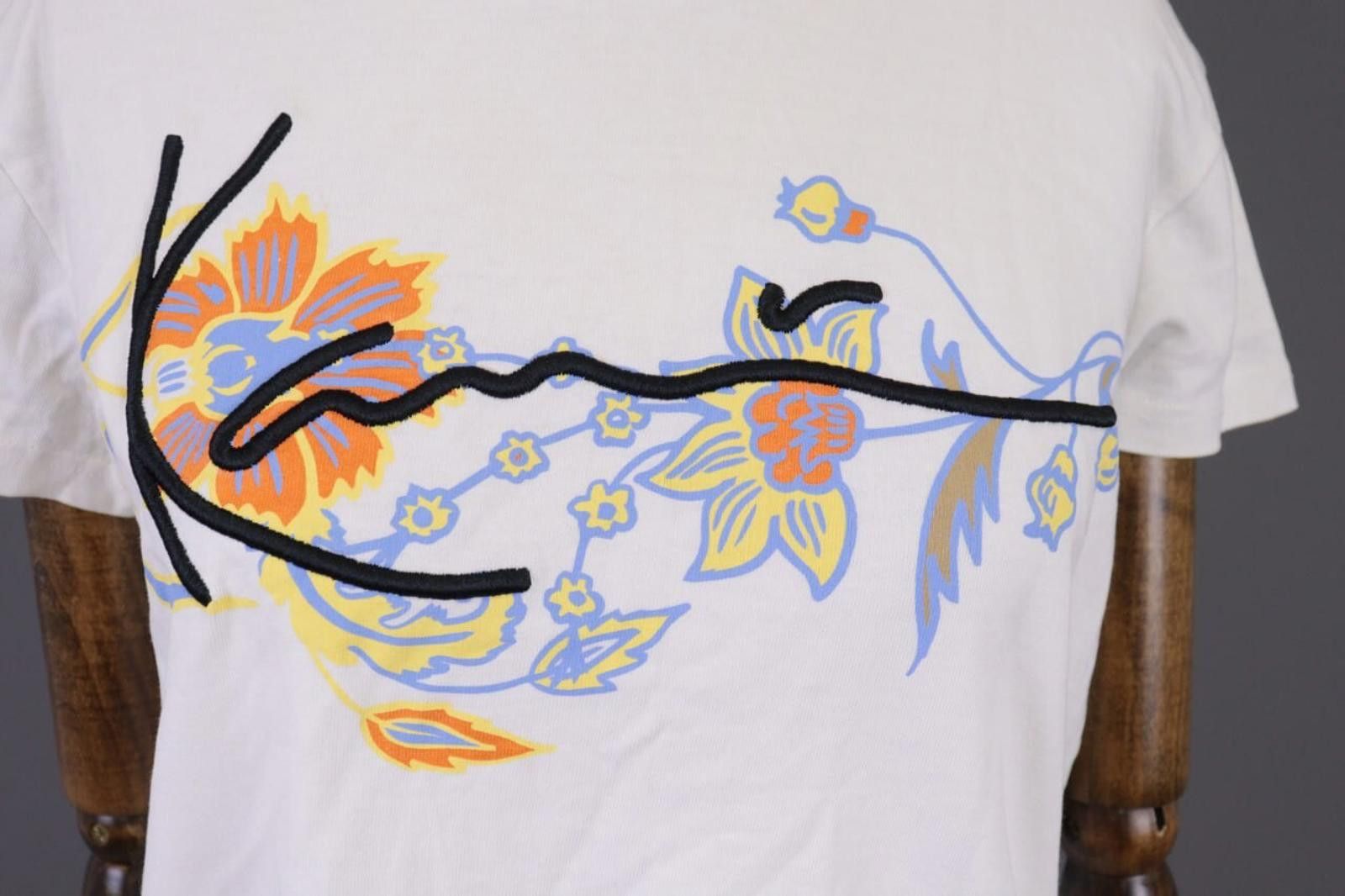 Karl Kani Karl Kani White Big Logo Floral Short Sleeve T-Shirt Size M Size M / US 6-8 / IT 42-44 - 5 Thumbnail