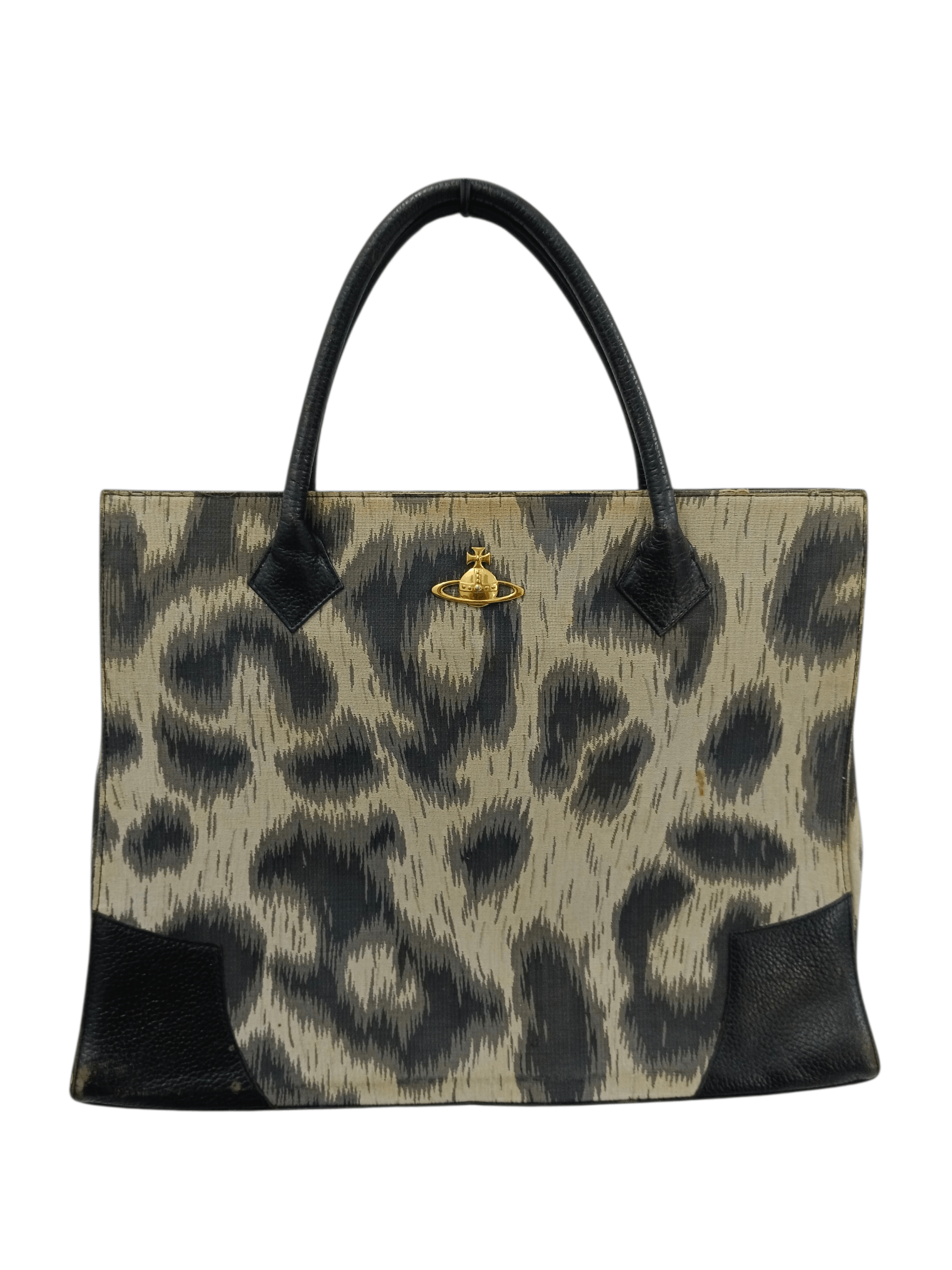 Vivienne Westwood Vivienne Westwood Vintage Leopard Print Orb Tote / Briefcase Size ONE SIZE - 1 Thumbnail