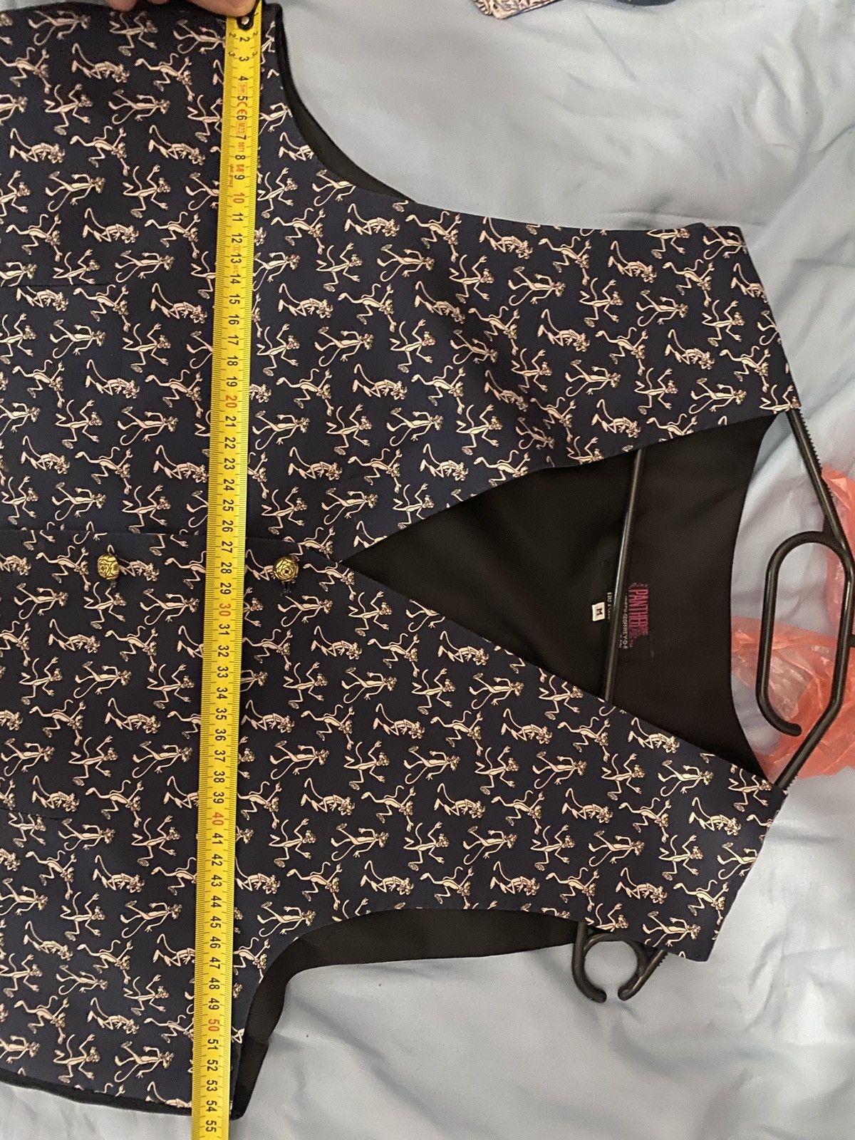 Vintage Vintage 90s Tie Rack Vest silk rare Pink Panther Movie Size US L / EU 52-54 / 3 - 8 Thumbnail