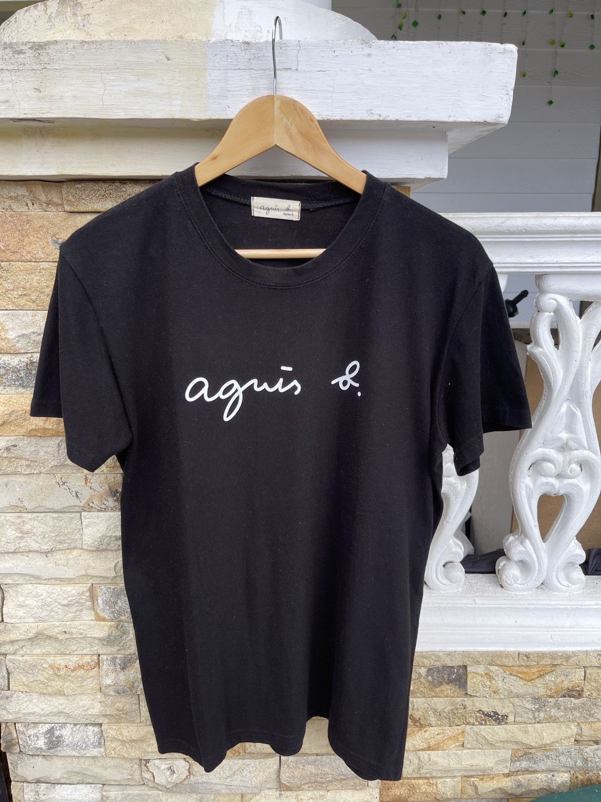 agnes b. Rare🔥Vintage Agnes B. Spellout ERD GRUNGE TEE Size US M / EU 48-50 / 2 - 1 Thumbnail