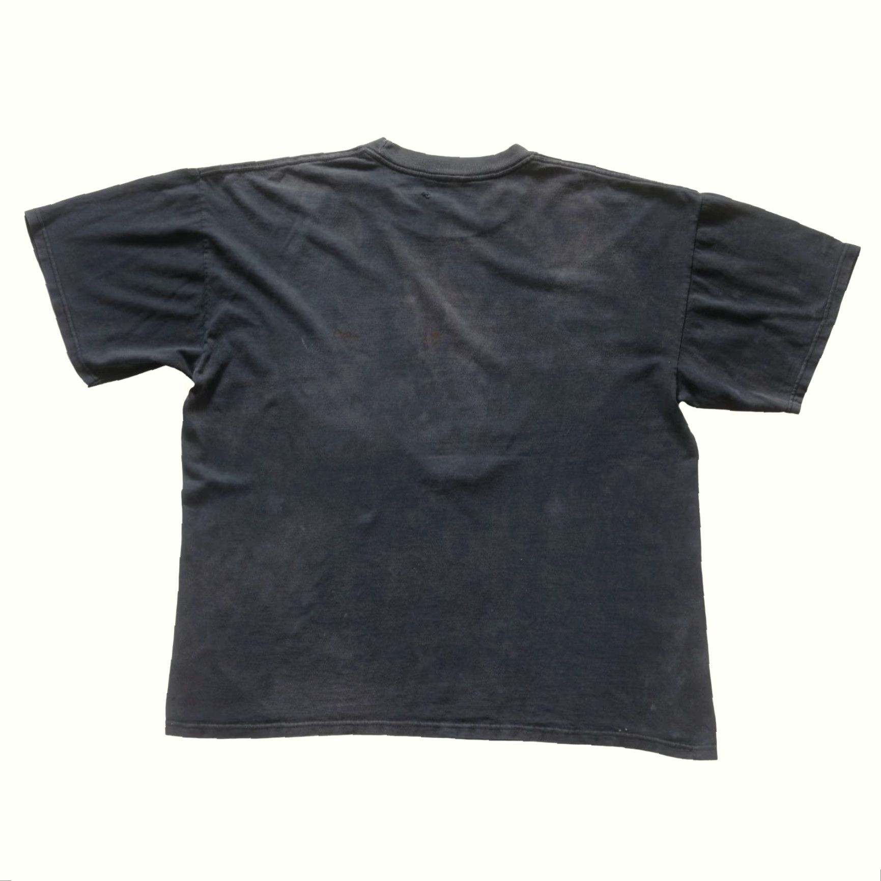 DC Comics VINTAGE Superman DC Comics Cartoon Black Distressed Graphic T Shirt XL Mens Retro Y2K Graphic Print Shirt Size US XL / EU 56 / 4 - 3 Thumbnail