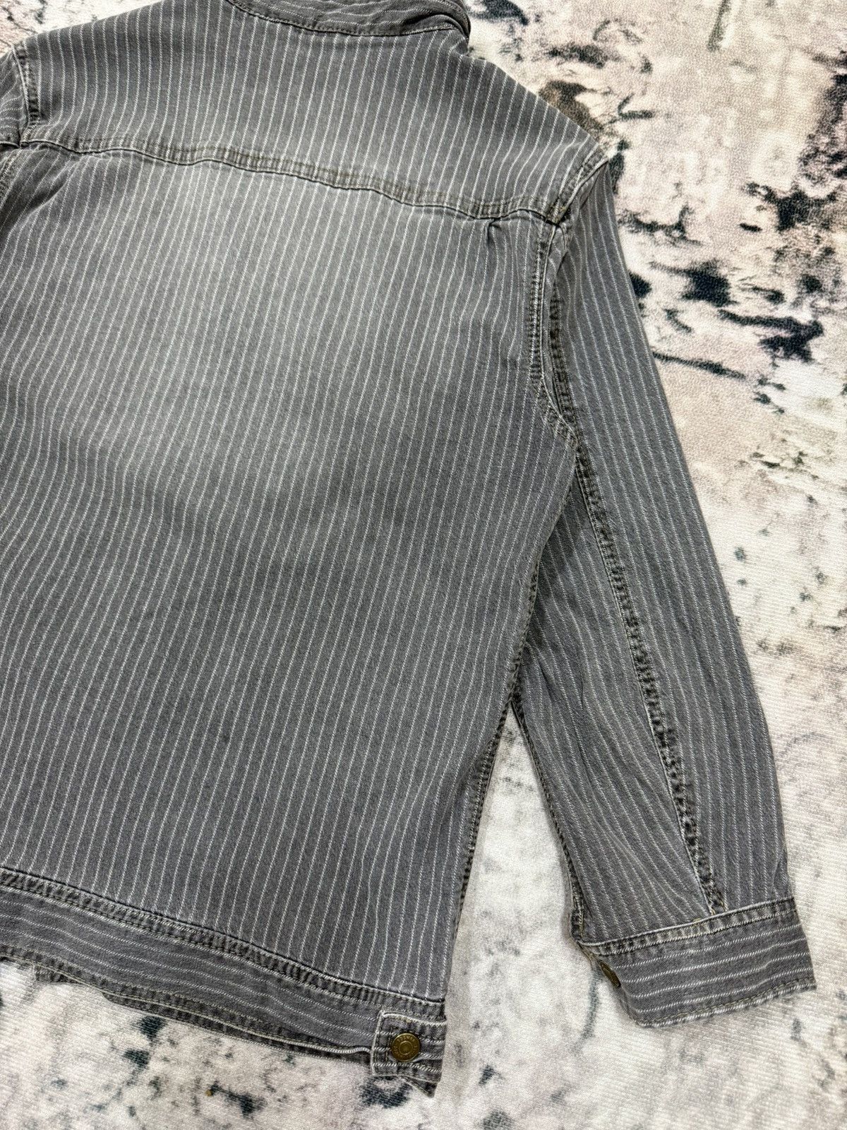 Japanese Brand Dogman Workwear Hickory Stripe Denim Jacket Size US S / EU 44-46 / 1 - 14 Thumbnail