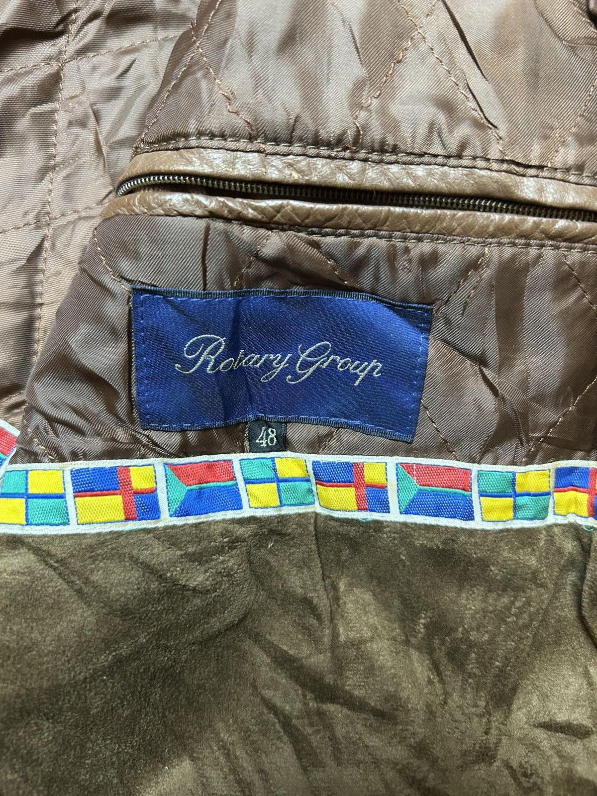 Japanese Brand × Vintage ROTARY GROUP LEATHER AND SUEDE VINTAGE STYLE JACKET Size US M / EU 48-50 / 2 - 6 Thumbnail
