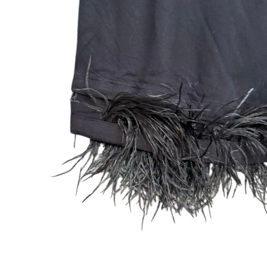 Sleeper Sleeper Party Pajama Pant With Feathers in Black, Size XS Size 25" / US 0 / IT 36 - 8 Thumbnail