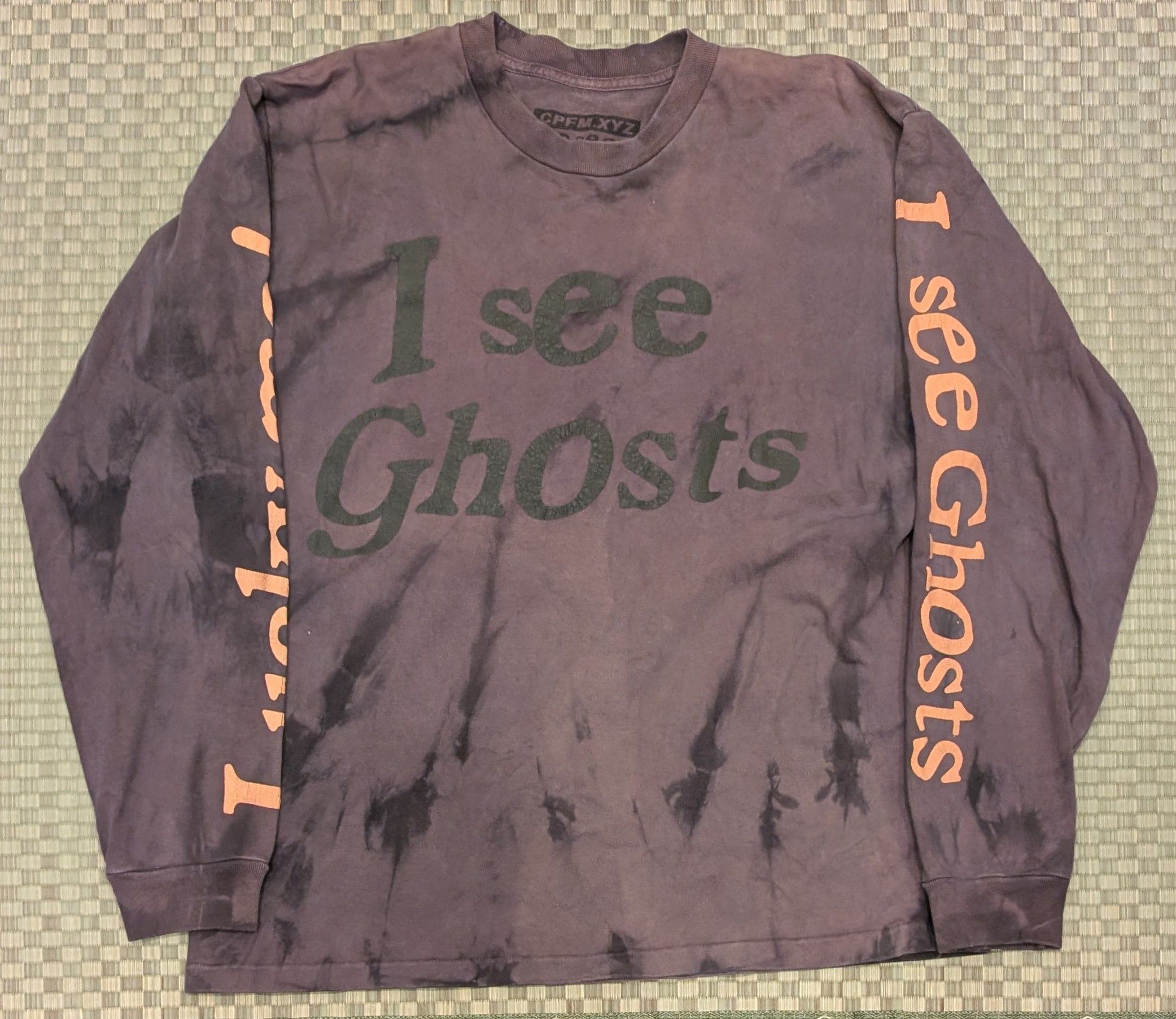 CPFM x Kids See Ghosts Camp Flog Gnaw Tie Dye LS Tee